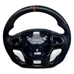 Real Carbon Fibre & Leather Steering Wheel Fits Ford Ranger Raptor PX2 PX3 facelift